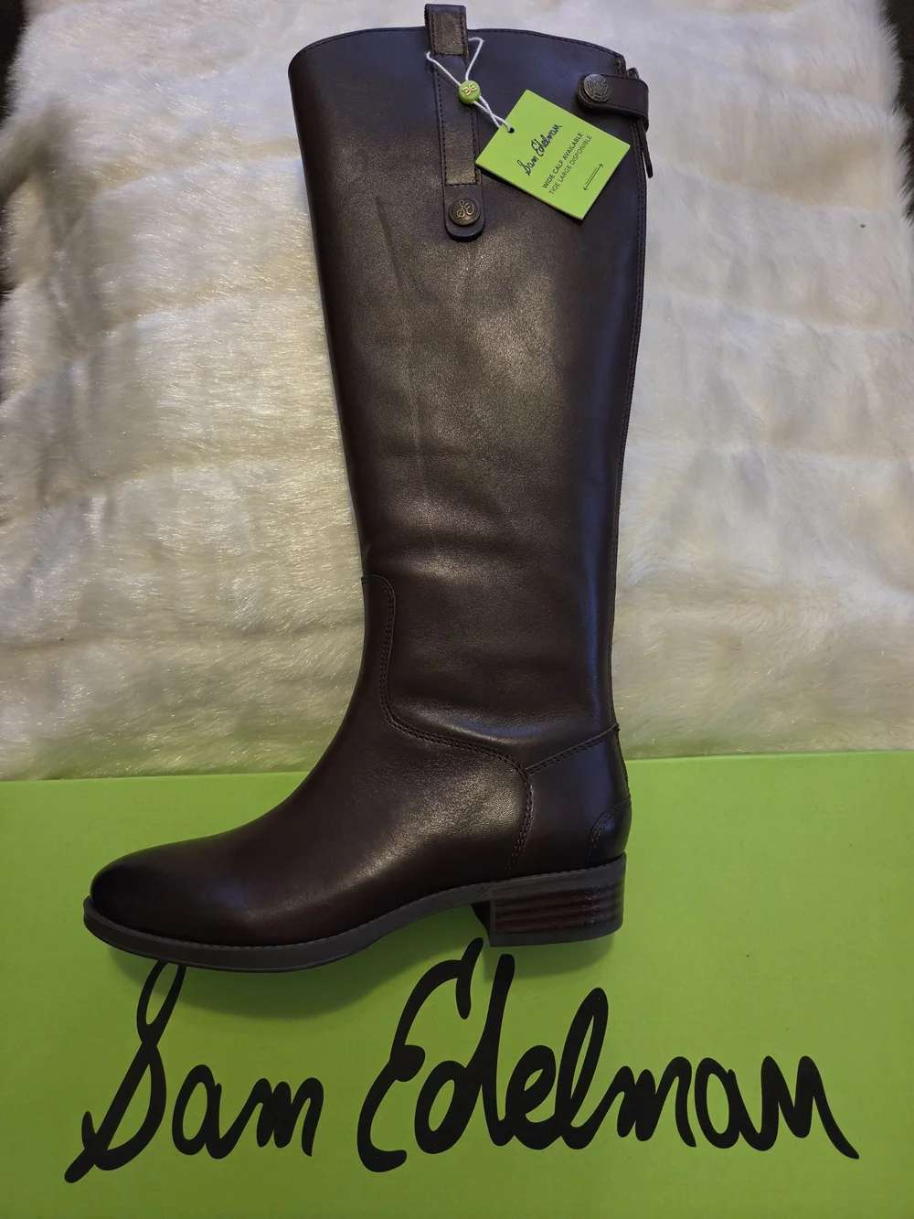 Tall Women's Knee High Riding Boot in Dark Brown